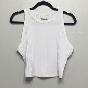 Abercrombie & Fitch White Crop Top